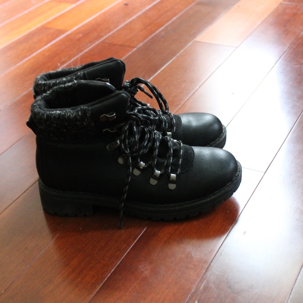 Time and True Black Ankle Boots